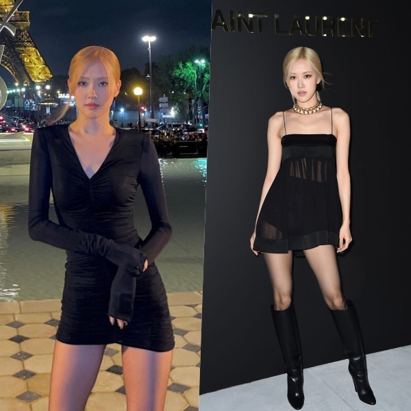 Cùng theo chân Rosé đến Paris Fashion Week và cảm nhận sự huyền bí và cuốn hút của đêm thời trang với chiếc đầm màu đen hút mắt trong bức hình đặc biệt của BlackPink.
