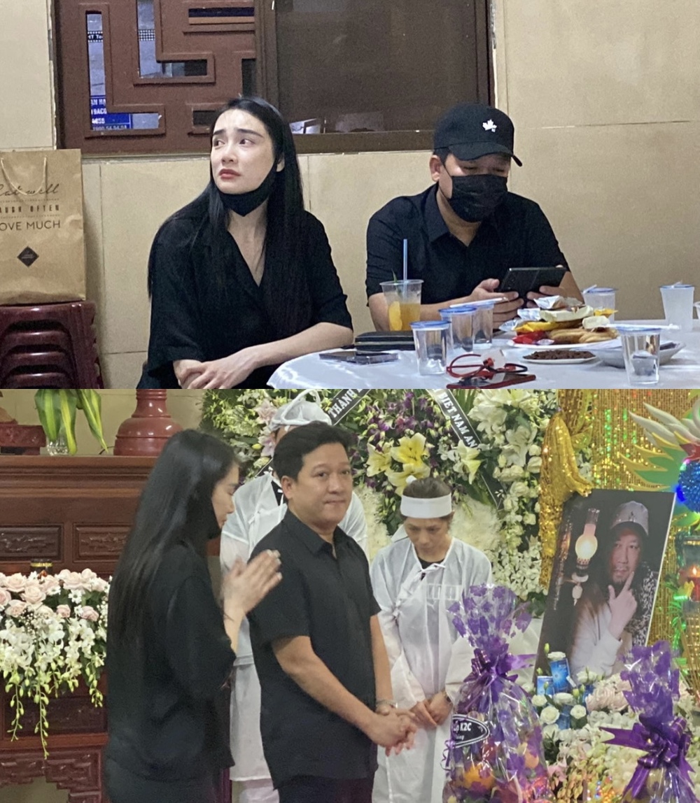  
Vợ chồng Trường Giang - Nhã Phương đến viếng thầy lần cuối. (Ảnh: Bí mật Vbiz) - Tin sao Viet - Tin tuc sao Viet - Scandal sao Viet - Tin tuc cua Sao - Tin cua Sao
