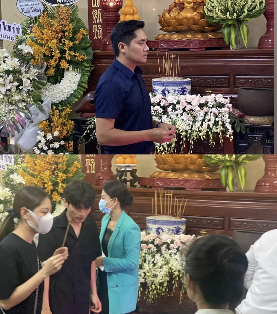 
Minh Luân đến viếng hương cho cố nghệ sĩ Nam Anh. (Ảnh: Bí mật Vbiz) - Tin sao Viet - Tin tuc sao Viet - Scandal sao Viet - Tin tuc cua Sao - Tin cua Sao