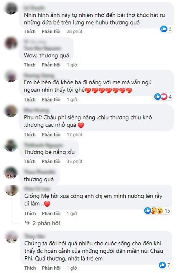  
Dân tình chia sẻ cảm xúc về hình ảnh. (Ảnh: Chụp màn hình FB Team Châu Phi)