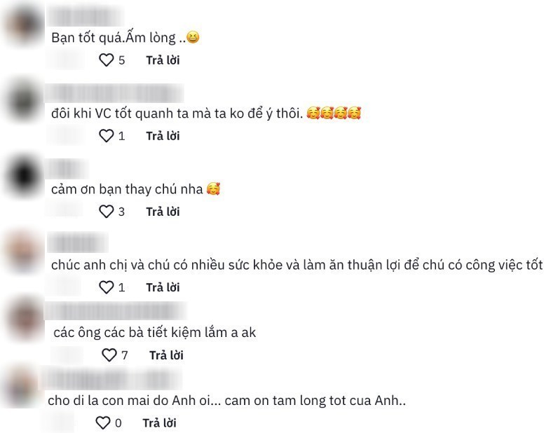  
Hành động của người đàn ông nhận được rất nhiều lời khen ngợi. (Ảnh: TikTok V.K.P) 