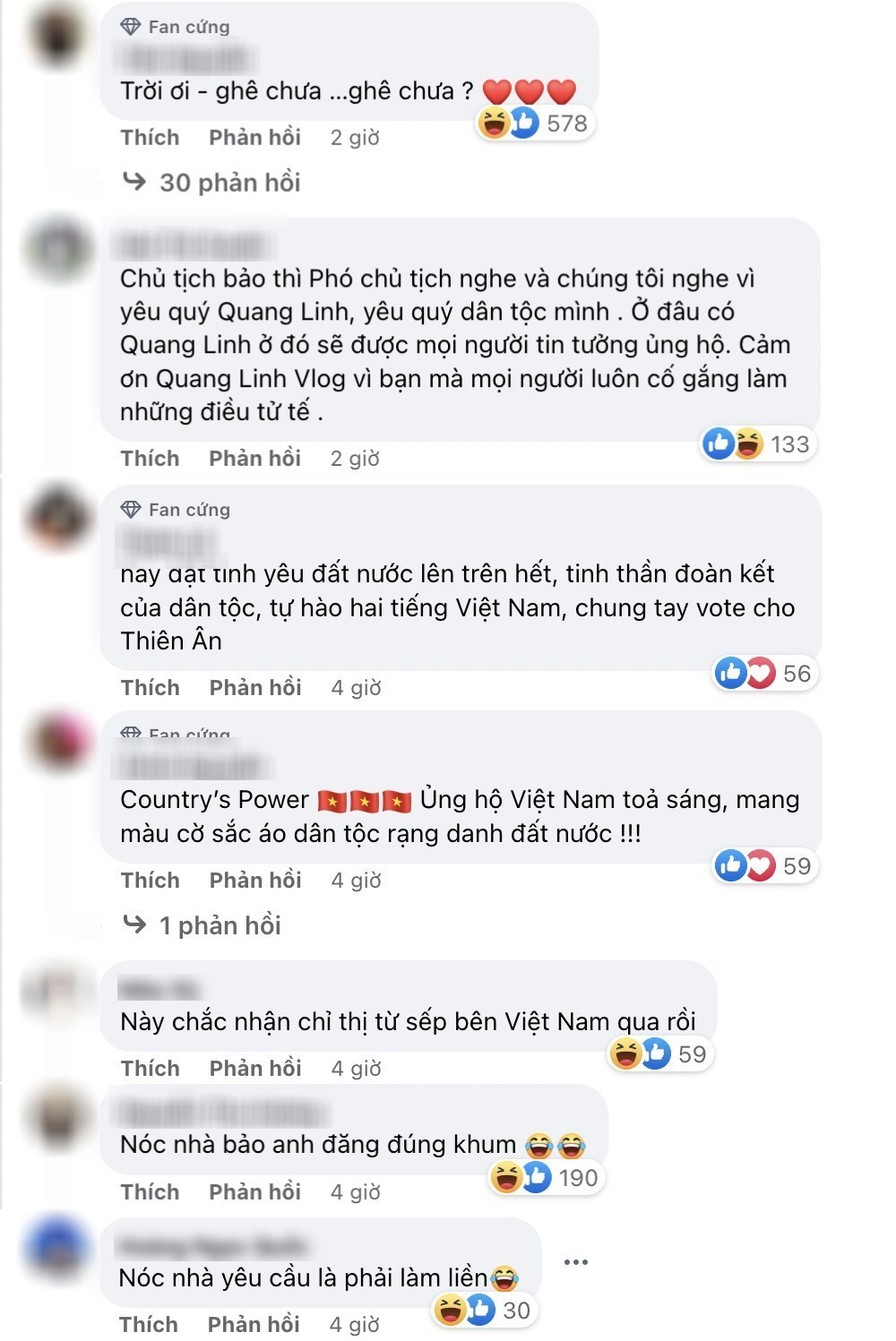  
Một số bình luận cho rằng nam YouTuber đang thực hiện theo đúng "chỉ thị" từ "nóc nhà" Thùy Tiên. (Ảnh: FB Quang Linh Vlogs)