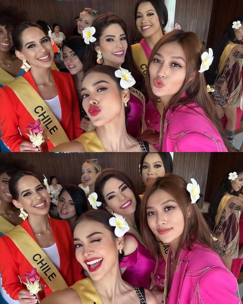    Sau đó, cô nhanh chóng chỉnh trang và tiếp tục tham gia hoạt động cùng các thí sinh khác. (Ảnh: IG fa_engfa8)
