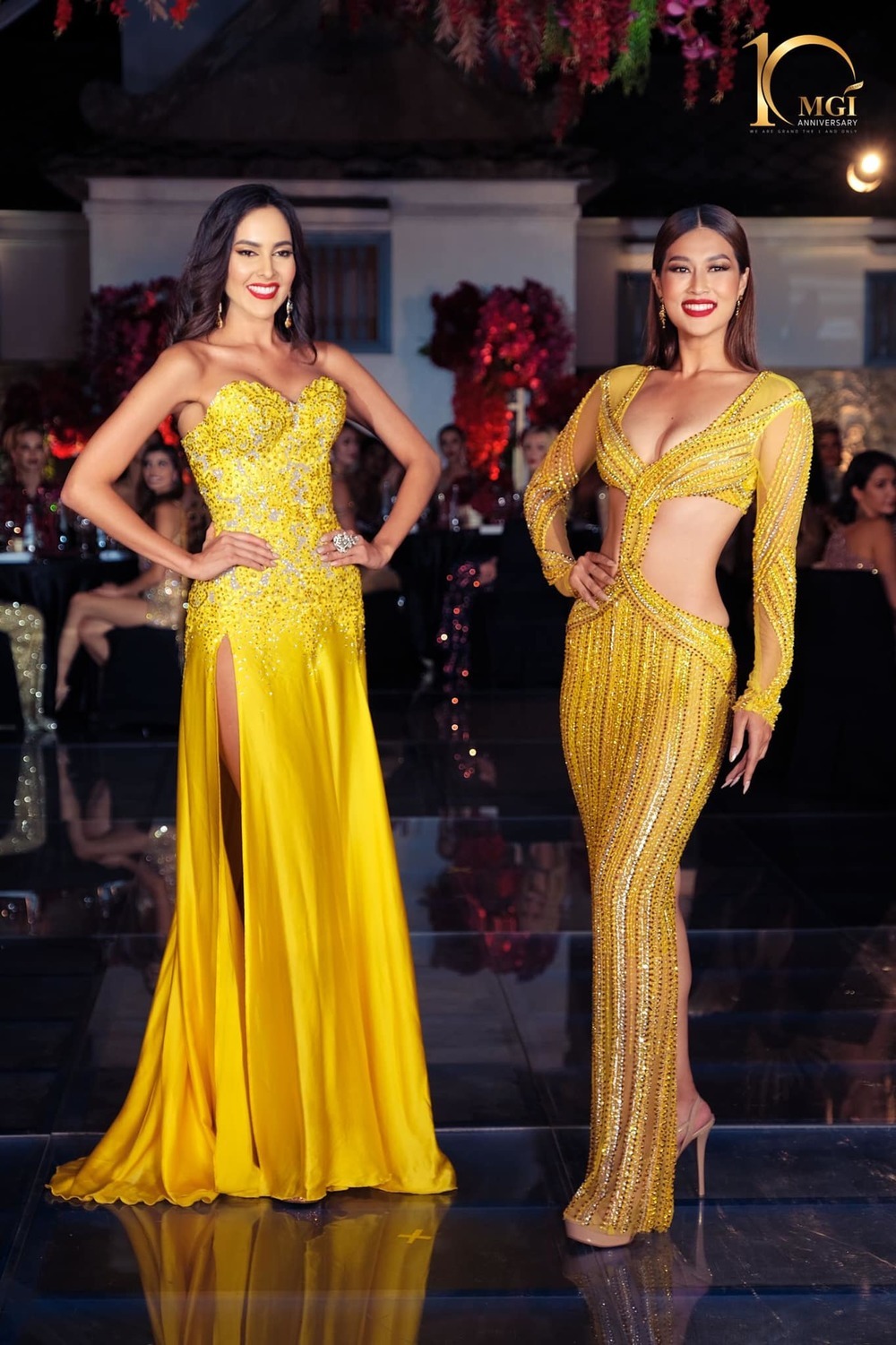    Đại diện Việt Nam được khen thần thái nổi bật hơn người đẹp đến từ Venezuela. (Ảnh: MGI)