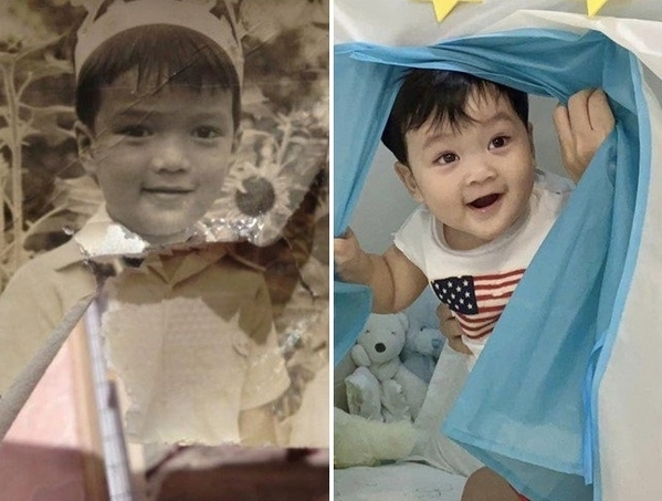  
Những khung hình cực kỳ đáng yêu của hai cha con. (Ảnh: Eva)  - Tin sao Viet - Tin tuc sao Viet - Scandal sao Viet - Tin tuc cua Sao - Tin cua Sao