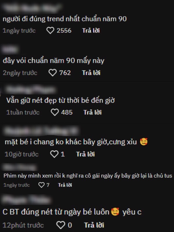  
Khán giả thích thú, phong cho Bảo Thanh là "người đi đúng trend nhất". (Ảnh: Chụp màn hình TikTok @baothanhh)