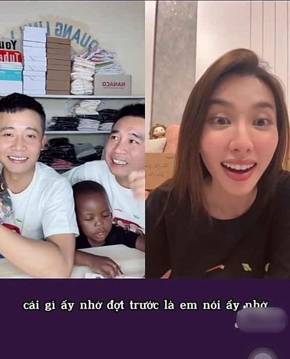  Quang Linh tỏ ra “mất trí nhớ” khi nàng hậu nhắc về việc anh chàng đã livestream nói không về Việt Nam. (Ảnh: TikTok Phạm Quang Linh)