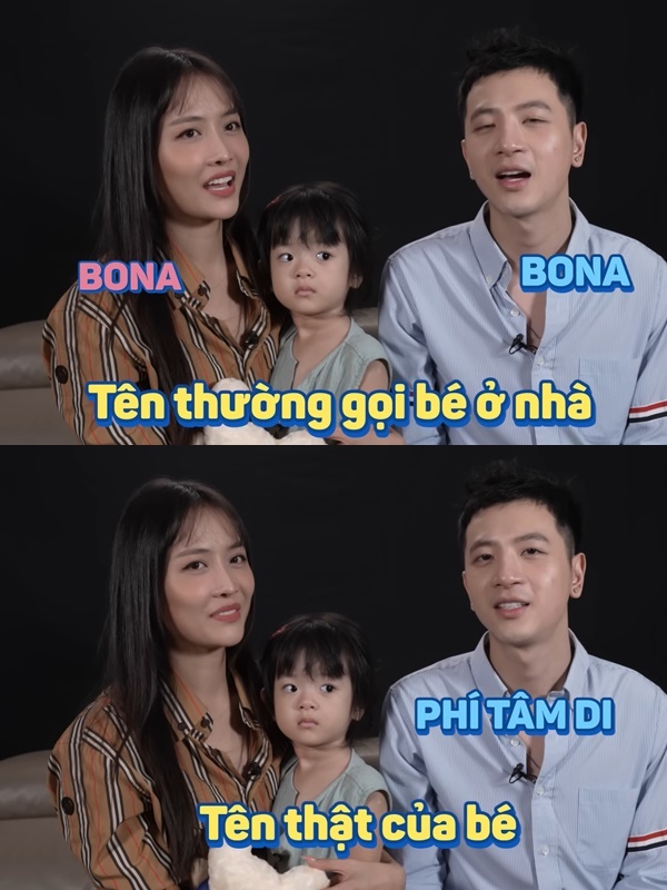  
Tên gọi của Bona cũng được cặp đôi chia sẻ. (Ảnh: Tư liệu chương trình)