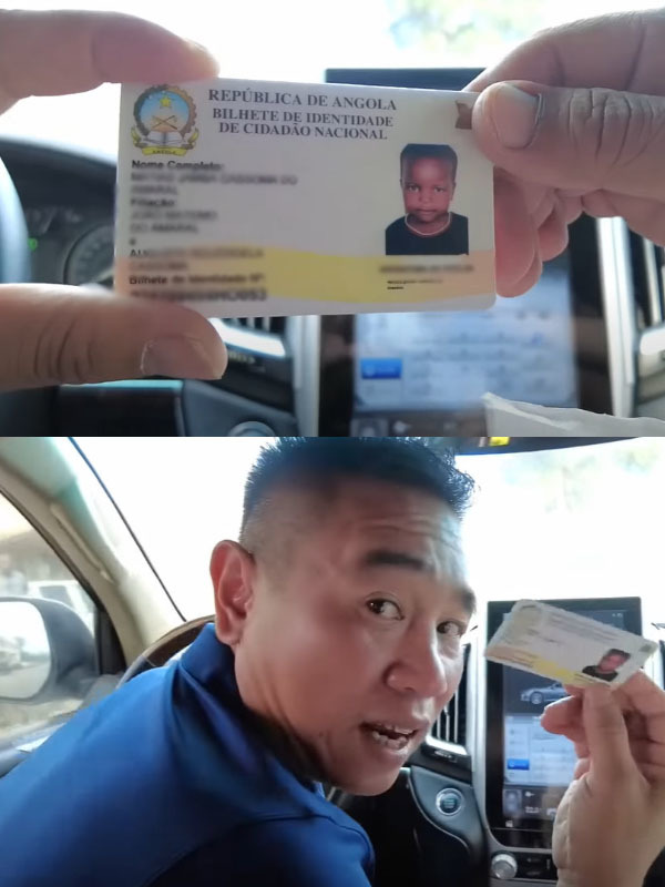 Có chứng minh thứ, sắp tới cậu bé sẽ làm thêm hộ chiếu. (Ảnh: Chụp màn hình YouTube Nguyễn Tiến Vlogs - Cuộc Sống Ở Châu Phi)