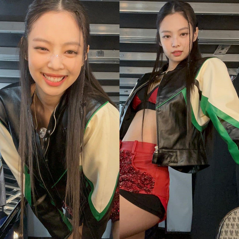  
Cùng một chiếc áo nhưng cô nàng như hai người khác nhau. (Ảnh: Instagram jennierubyjane)