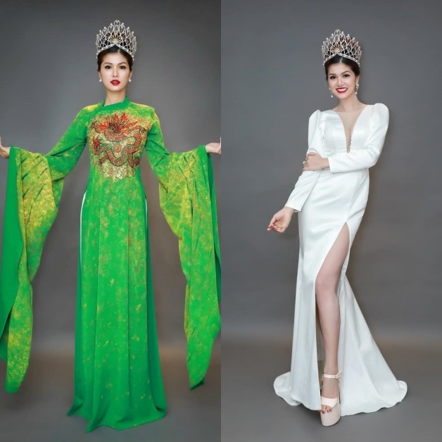  Nguyễn Oanh Yến được mệnh danh là Hoa hậu đông con nhất Việt Nam. (Ảnh: Facebook Maria Ho)