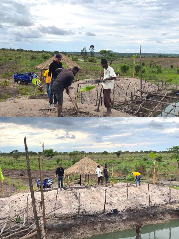  
Trong tương lai, ao cá này có lẽ sẽ sớm được "Việt hóa". (Ảnh: Chụp màn hình YouTube Linh Philip - Cuộc Sống ở Châu Phi)