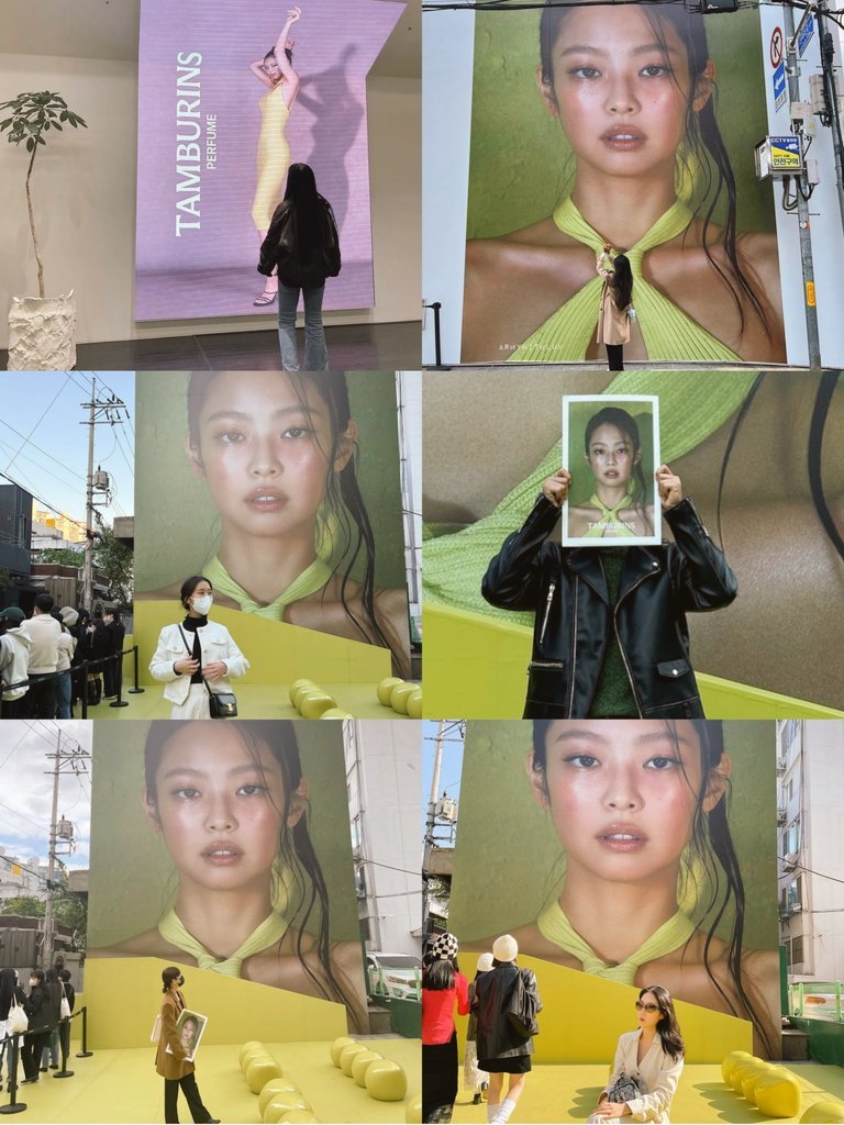  
Jennie xuất hiện trên các biển quảng cáo cỡ lớn. (Ảnh: Pinterest)