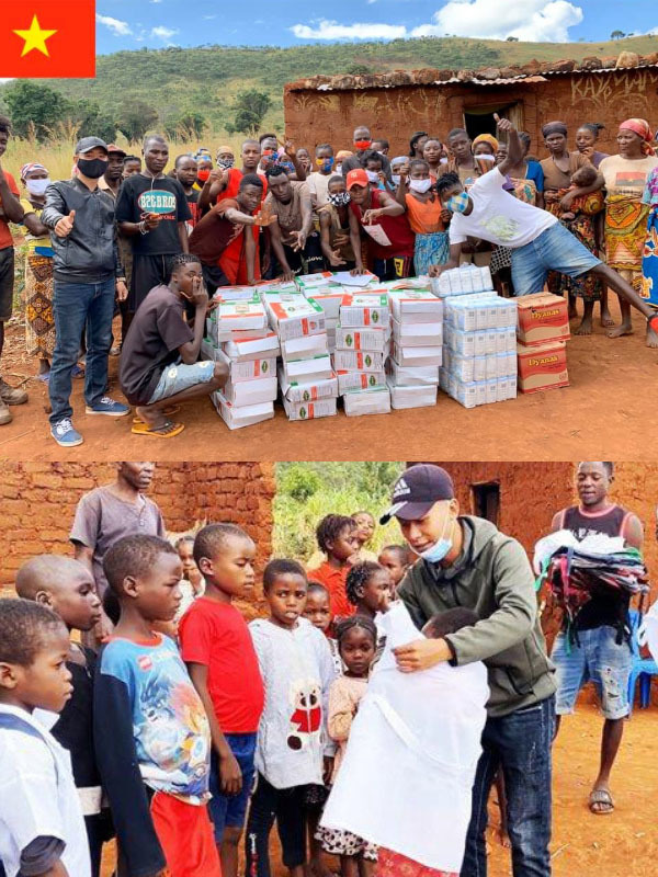 Team Quang Linh biến ao cá ở Angola thành phiên bản miền quê VN