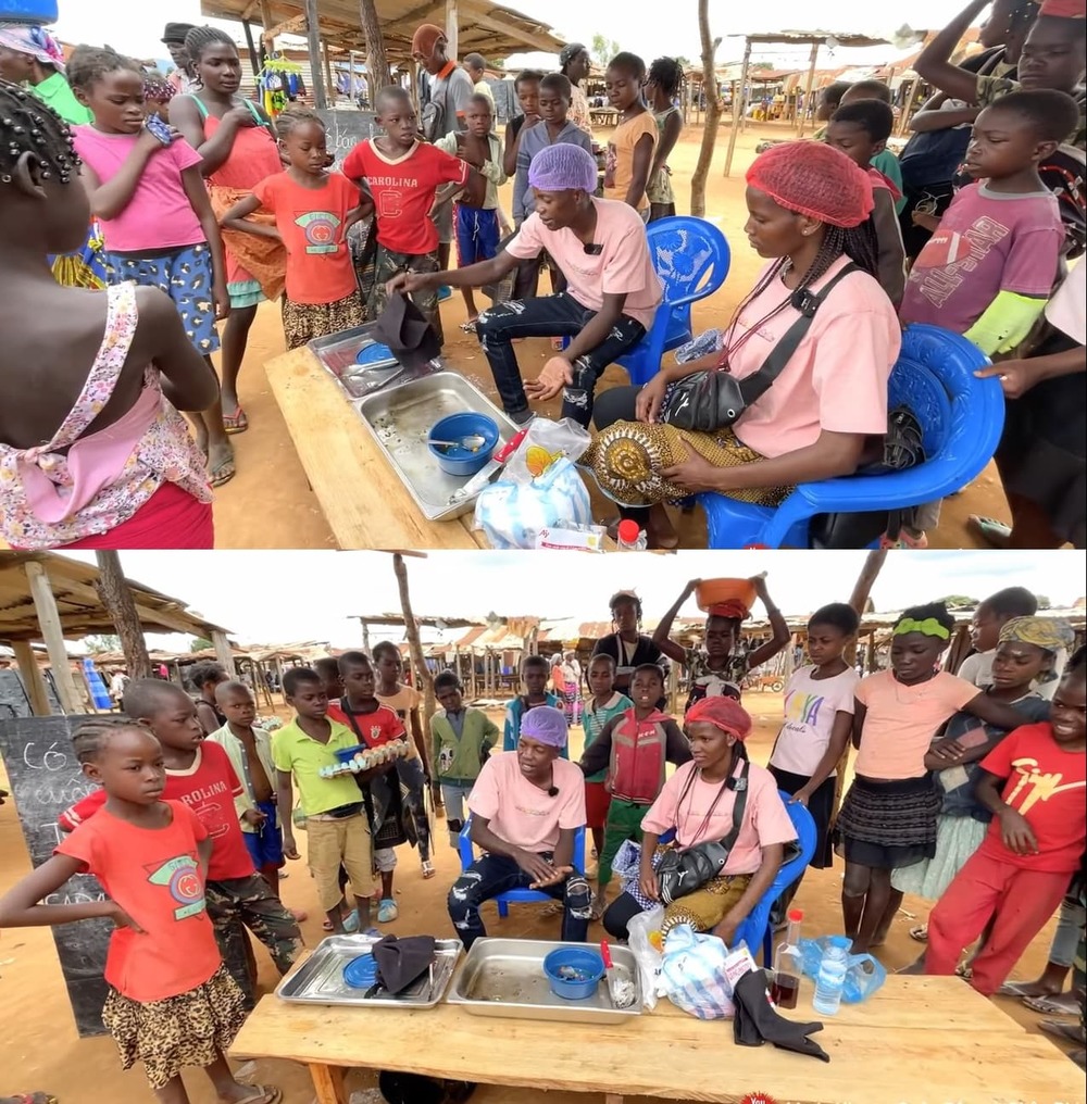  
Khay chả được bán hết một cách chóng vánh. (Ảnh: Chụp màn hình YouTube Lindo Vlogs)