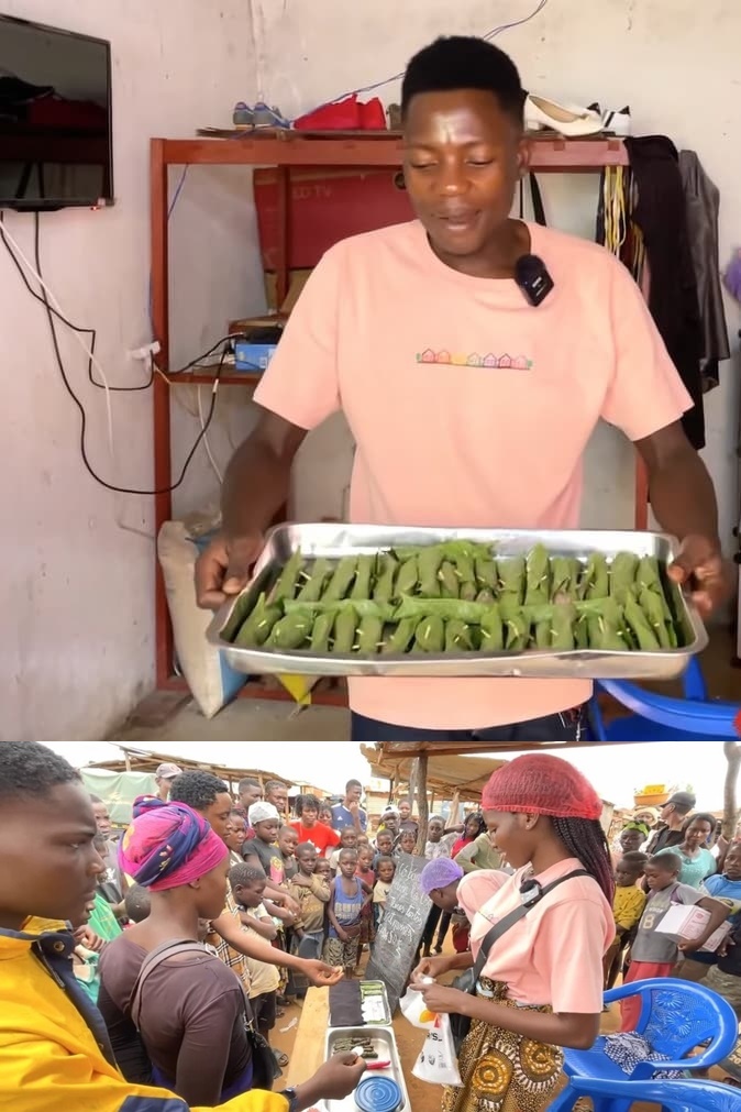  
Món chả lá lốt của Lindo từng rất đắt hàng. (Ảnh: Chụp màn hình YouTube Lindo Vlogs)