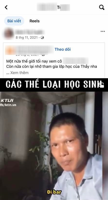  
Cô gái trẻ xấu số từng chia sẻ lại livestream của Lộc Fuho. (Ảnh: FB Đ.T.T)