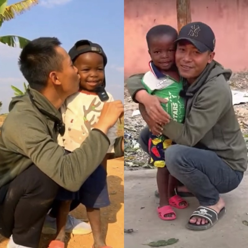  
Kể từ sau khi quen biết, Lôi Con được Quang Linh rất cưng chiều. (Ảnh: FB Quang Linh Vlogs)