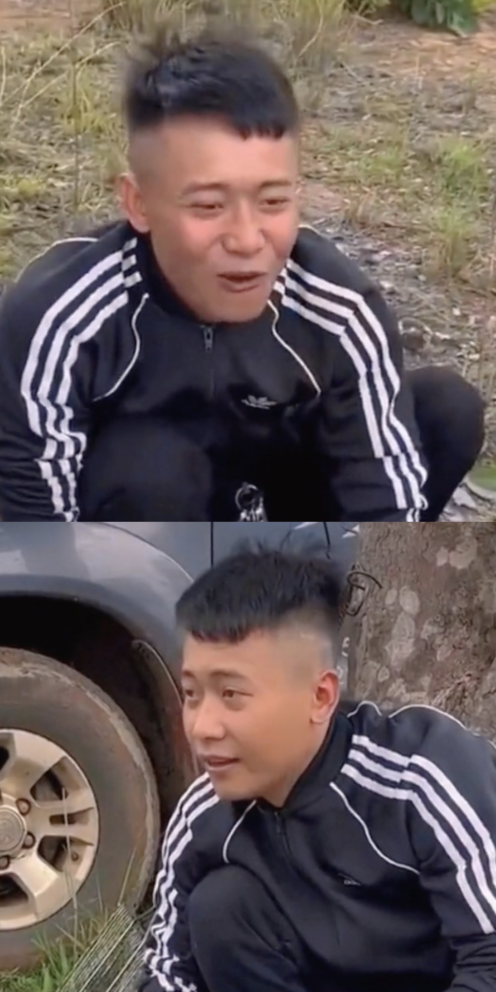  Mái tóc "mỗi chỗ đi một hướng" của Quang Linh Vlogs. (Ảnh: YouTube Nông Nghiệp Việt Nam Ở Châu Phi)