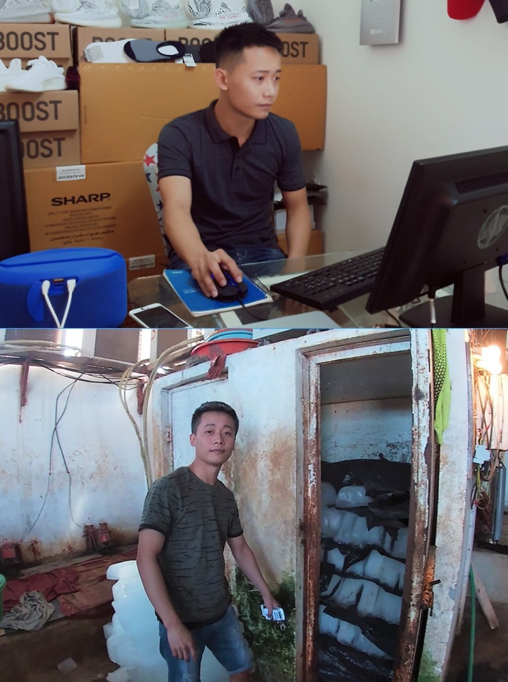 Thời điểm mới sang châu Phi lập nghiệp, nam YouTuber gặp không ít khó khăn nhưng cuộc sống lại tràn ngập tiếng cười. (Ảnh: FB Phạm Quang Linh)