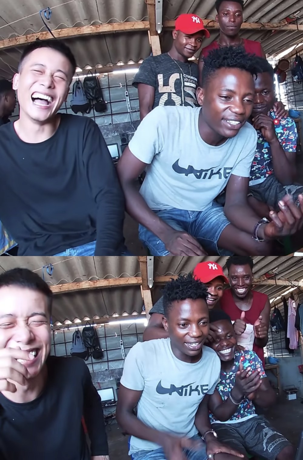 Có thể thấy, ở những video cũ, anh chàng thoải mái hơn nhiều so với hiện tại. (Ảnh: Chụp màn hình YouTube Quang Linh Vlogs - Cuộc Sống ở Châu Phi)