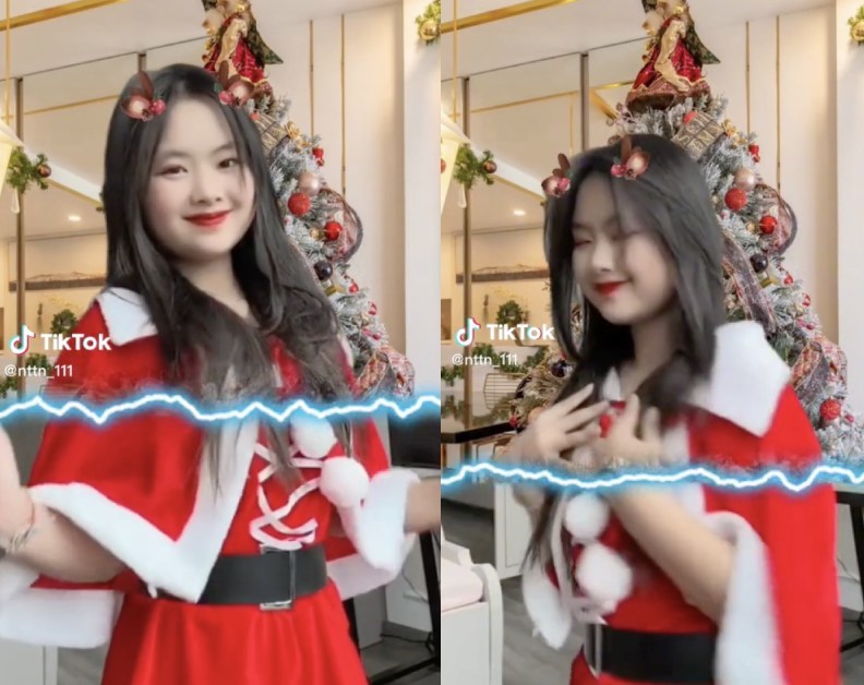  Phúng Phính không còn giấu mặt như trước. (Ảnh: TikTok nttn_111) ​