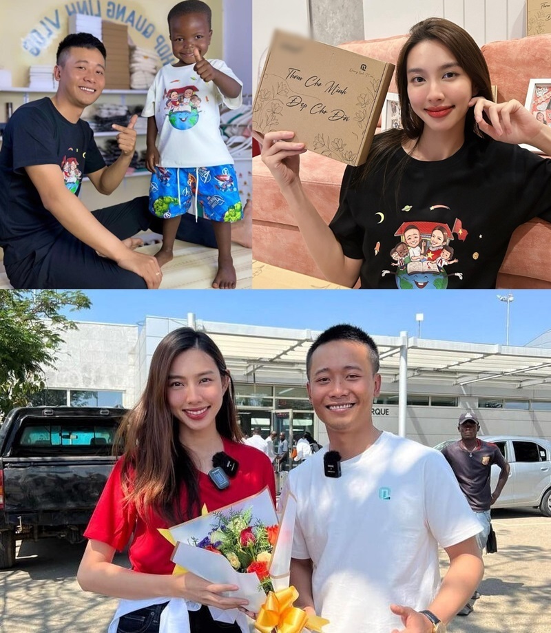  
Quang Linh và Thùy Tiên được tái ngộ trên sóng livestream. (Ảnh: FB Quang Linh Vlogs)