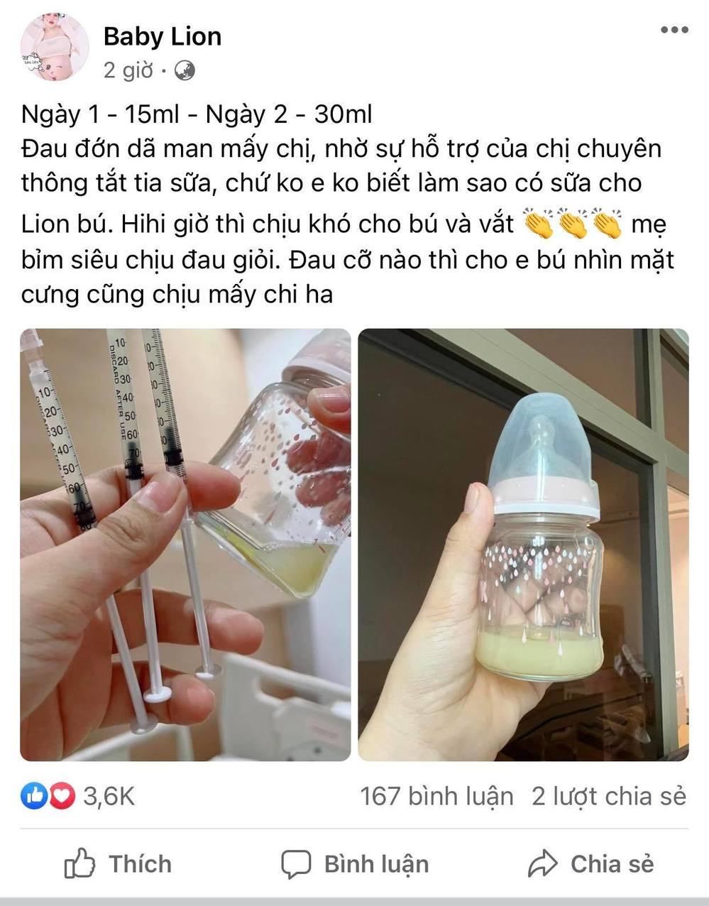 ​ 
Cô kể về trải nghiệm những ngày đầu làm mẹ.