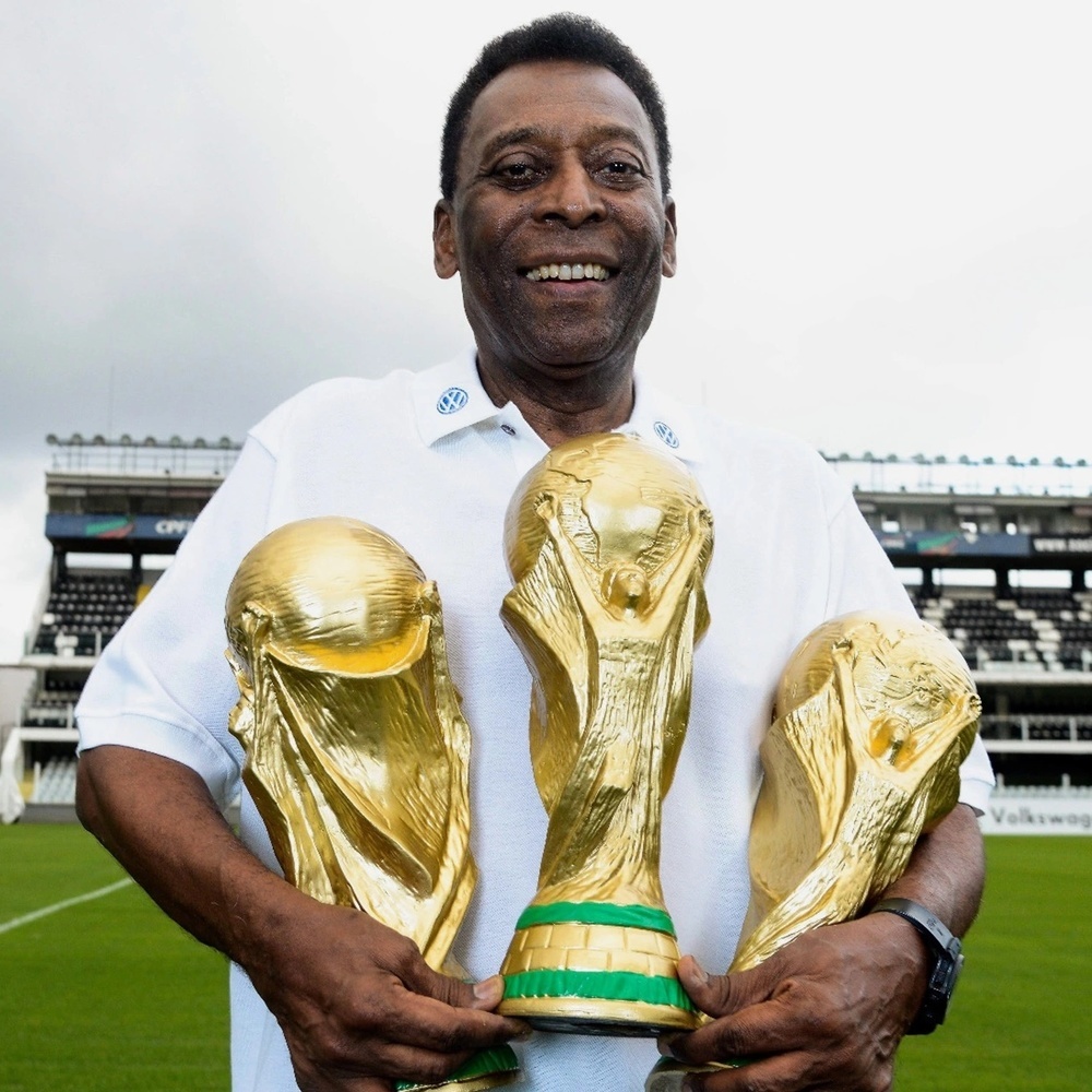  Pele đã 3 lần cùng Brazil vô địch World Cup. (Ảnh: AP)