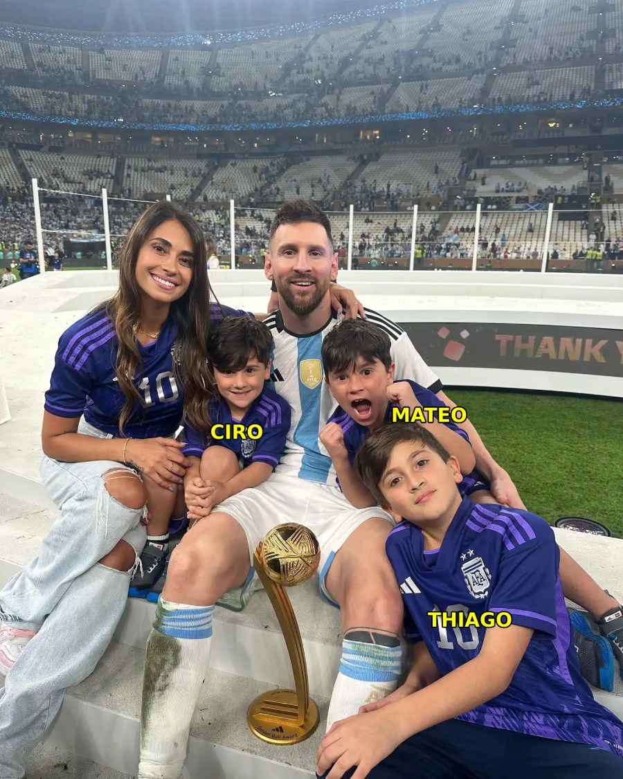  
The youngest son of Messi is also very loved by the people.  (Photo: Hola)