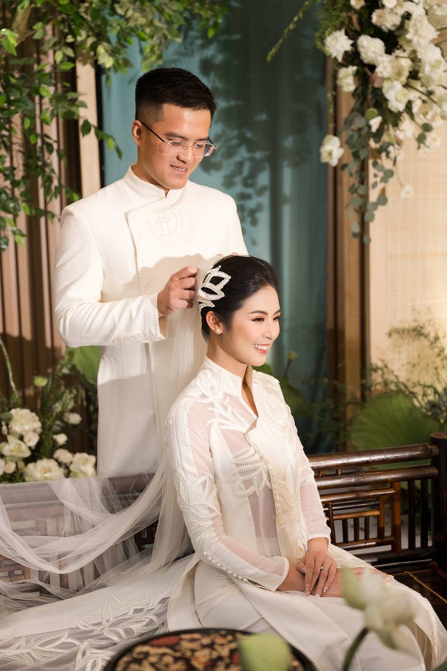  
Hình ảnh xinh đẹp của cô dâu Ngọc Hân trong ngày trọng đại. (Ảnh: Vũ Đoàn Team) 