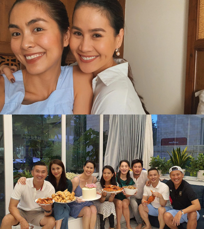  
Bộ đôi mỹ nhân cùng tên Hà trở thành tri kỷ của nhau. (Ảnh: Facebook Thân Thúy Hà)