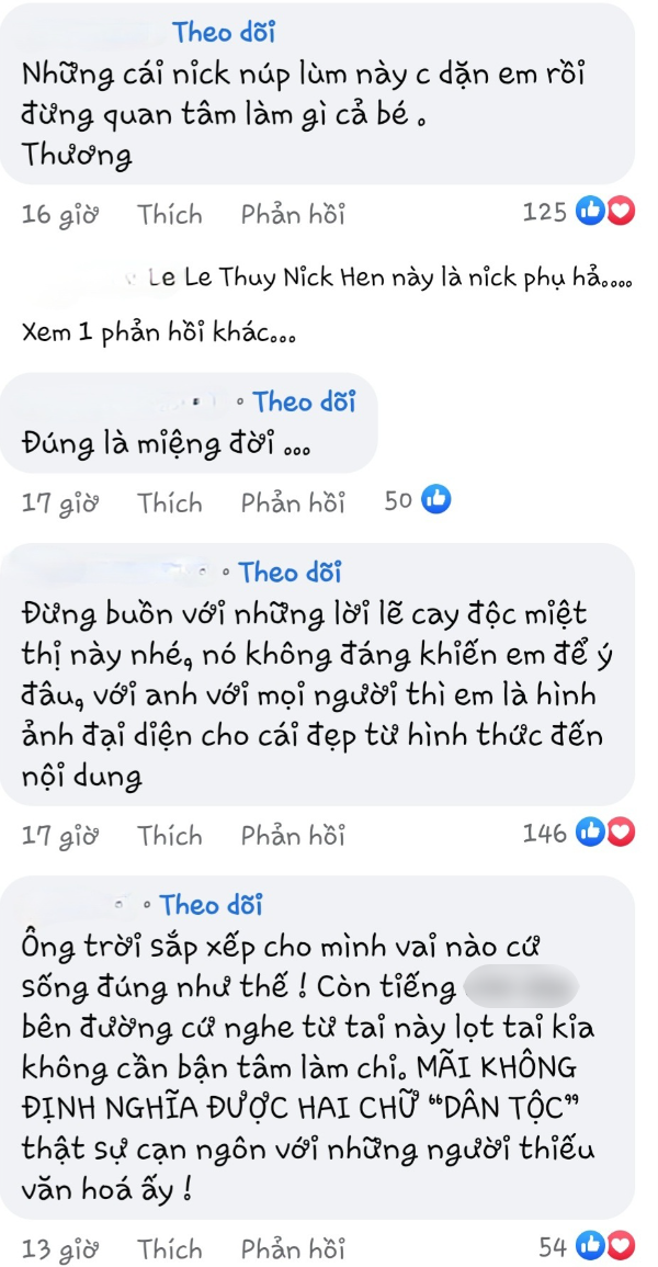  
Dưới bài đăng, đồng nghiệp và bạn bè thân thiết nhanh chóng bình luận động viên nàng hậu. (Ảnh: FB H’Hen Niê) - Tin sao Viet - Tin tuc sao Viet - Scandal sao Viet - Tin tuc cua Sao - Tin cua Sao