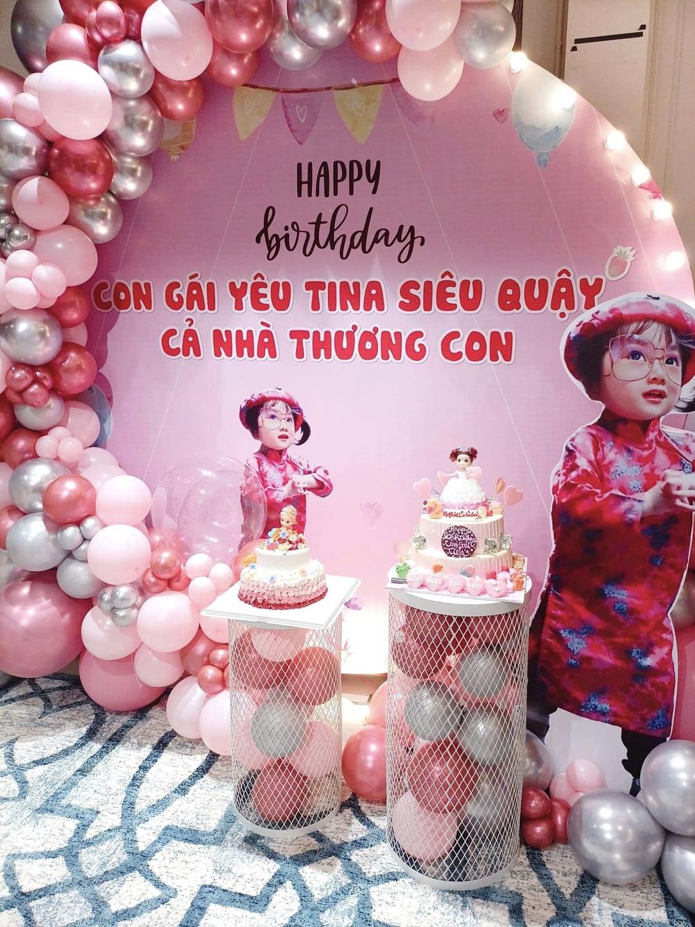 Lâm Chấn Khang tổ chức tiệc sinh nhật ấm áp mừng con gái tròn 2 tuổi