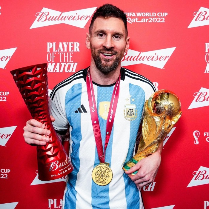  Messi has officially conquered the WC 2022 gold cup. (Photo: FIFA)