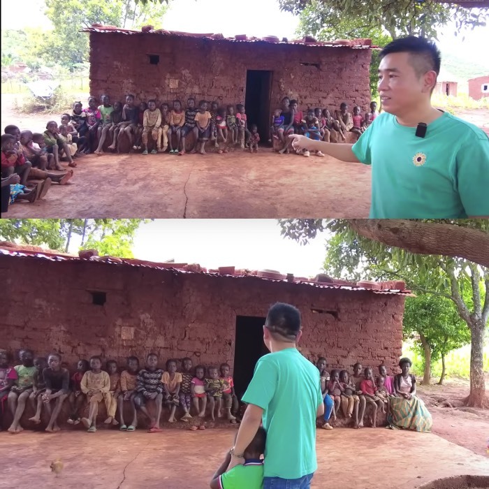  
Tiến Nguyễn đã đến các bản xa để tặng bánh. (Ảnh: YouTube Tiến Nguyễn)