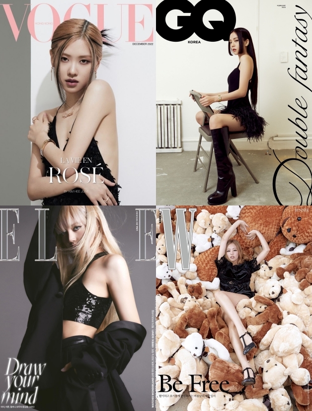  
BLACKPINK always transforms in each cover.  (Photo: Vogue, GQ, Elle, W)