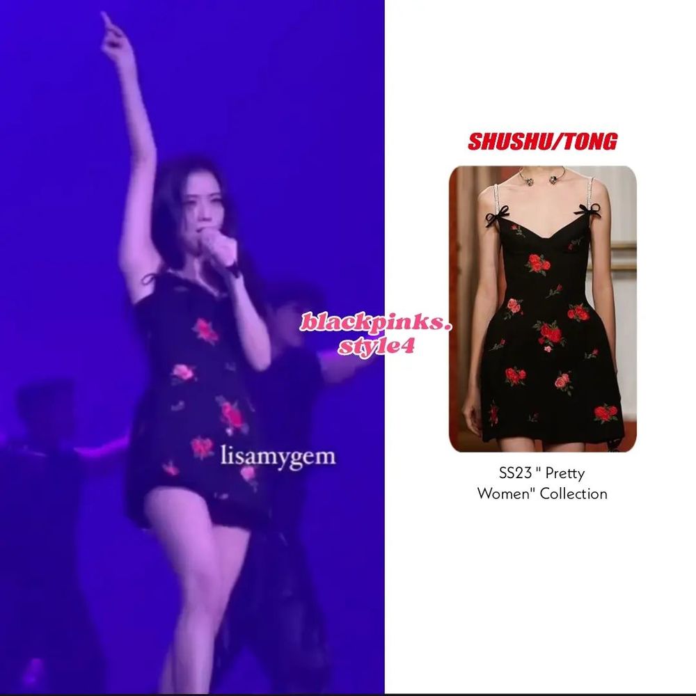  Jisoo's dress is in the new collection of fashion house ShuShu/Tong. (Photo: Instagram @blackpinks.style4)