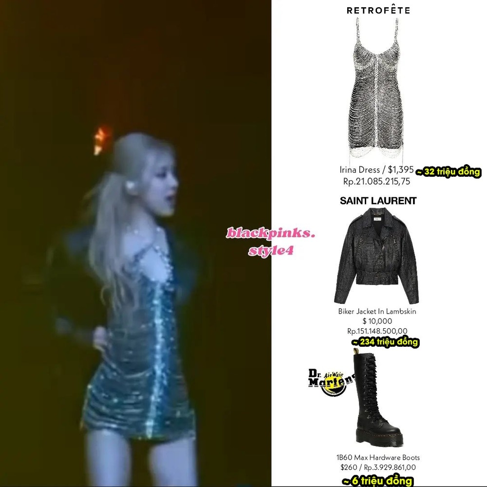  The "expensive" costume of main vocal BLACKPINK. (Photo: Instagram @blackpinks.style4)