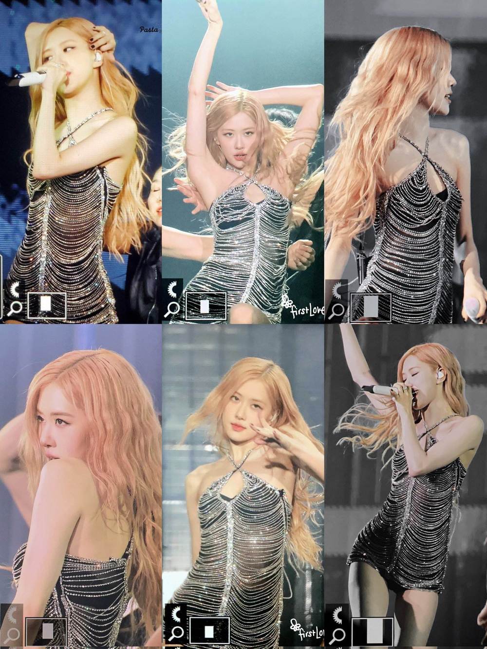  Rosé shows off her slim figure in a new dress. (Image: Twitter @roseshourly)