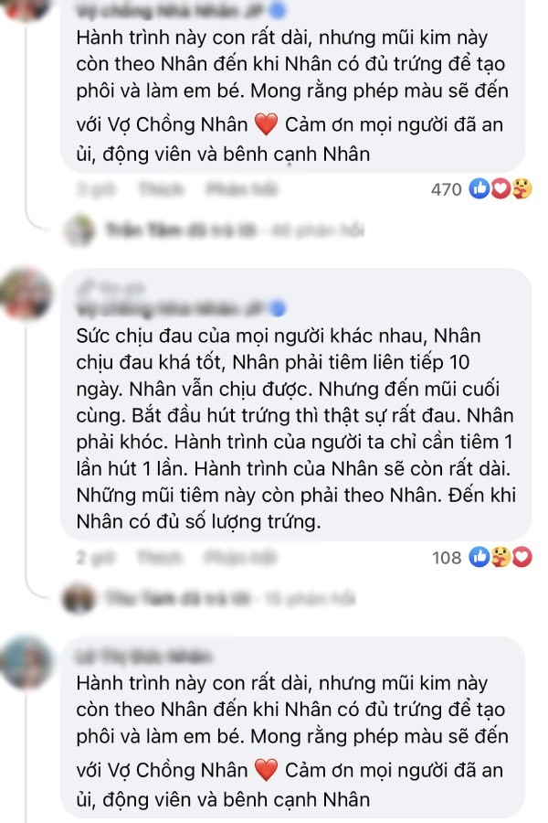  
Cô đã bộc bạch nỗi lòng của mình với mọi người. (Ảnh: FB Vợ chồng Nhà Nhân JP) ​