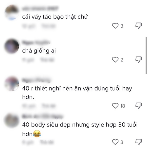  Netizen cho rằng, người đẹp nên tiết chế phong cách thời trang kín đáo hơn. (Ảnh: Chụp màn hình TikTok Chumchum)