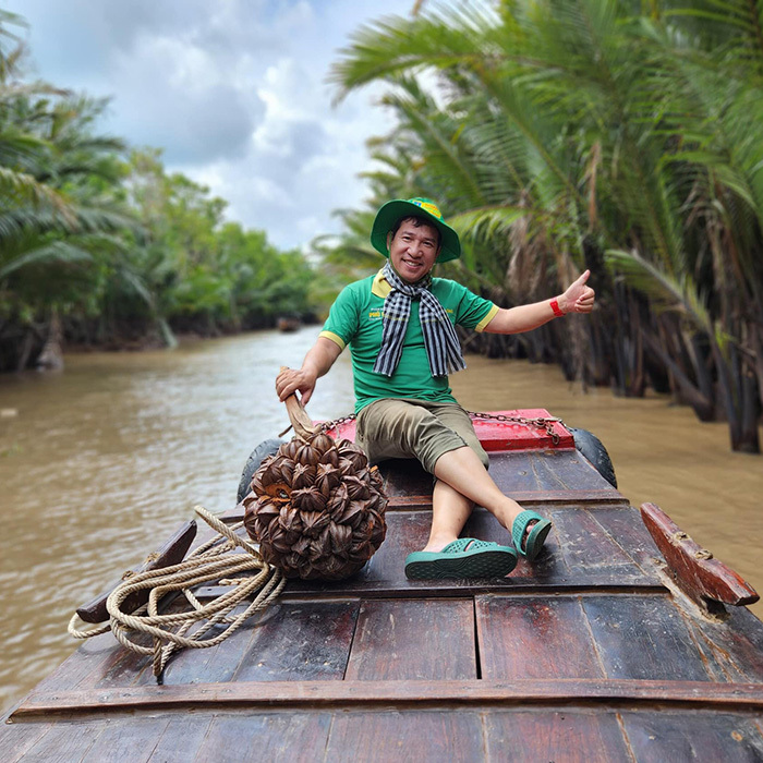  
Mỗi lần xuất hiện nghệ sĩ Quang Thắng lại mang đến nguồn năng lượng tích cực cho khán giả. (Ảnh: FB Đặng Quang Thắng)