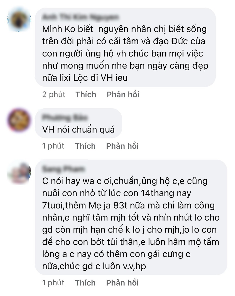  
Đa số đều cho rằng nên cảm thông cho mẹ đơn thân có hoàn cảnh khó khăn. (Ảnh: FB Việt Hương) - Tin sao Viet - Tin tuc sao Viet - Scandal sao Viet - Tin tuc cua Sao - Tin cua Sao