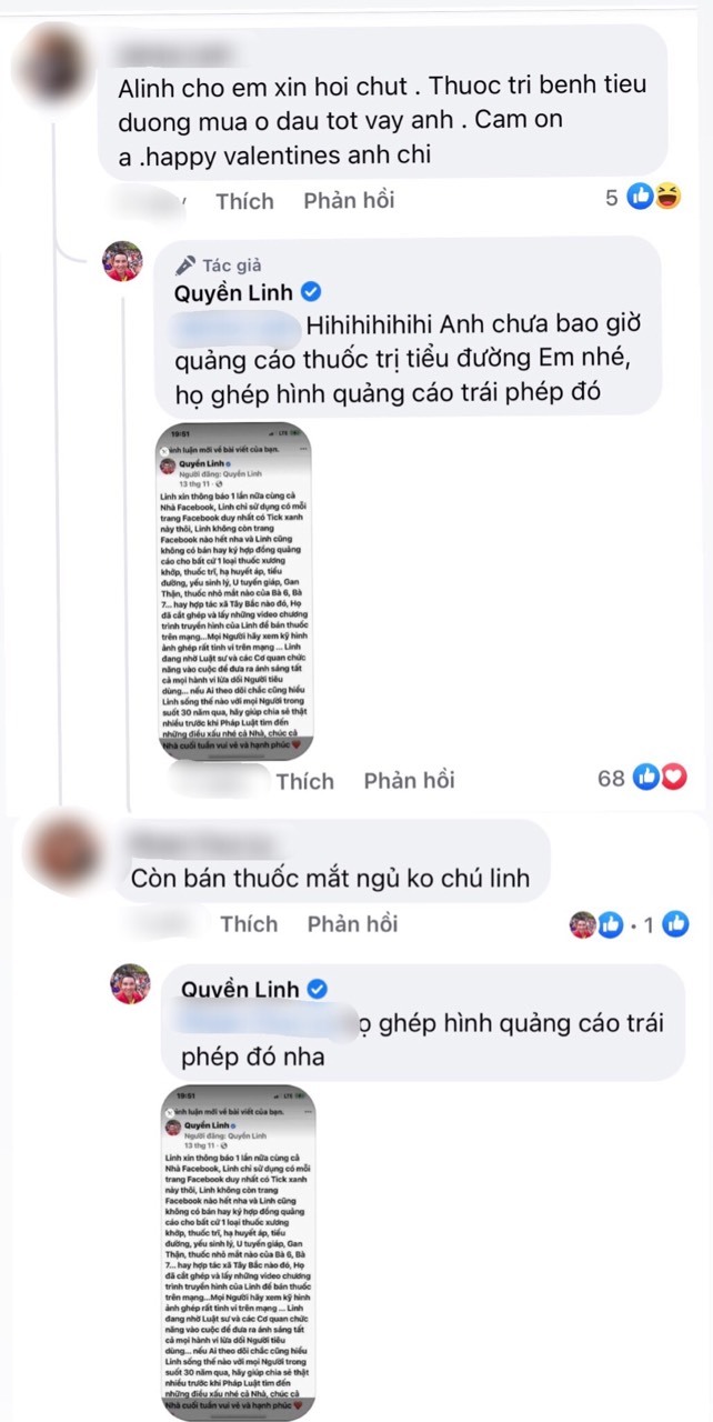  
Trước đó, nhiều người thắc mắc, Quyền Linh đã giải thích rõ ràng cụ thể. (Ảnh: FB Quyền Linh)