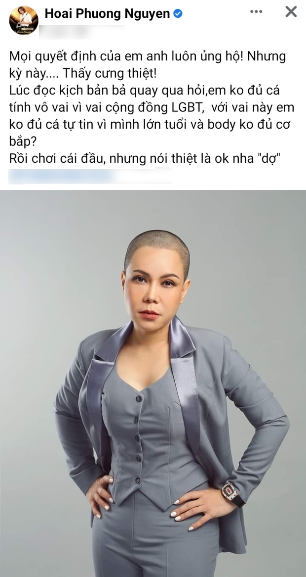  
Anh ủng hộ mọi quyết định của vợ. (Ảnh: Chụp màn hình FB Hoai Phuong Nguyen) - Tin sao Viet - Tin tuc sao Viet - Scandal sao Viet - Tin tuc cua Sao - Tin cua Sao