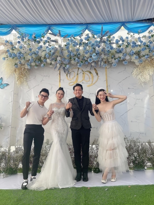  
Cô bị nhận xét thiếu tinh tế khi mặc đầm trắng có kiểu dáng lộng lẫy khi đi dự tiệc cưới. (Ảnh: FB Nguyễn Phạm Tường Vi) - Tin sao Viet - Tin tuc sao Viet - Scandal sao Viet - Tin tuc cua Sao - Tin cua Sao