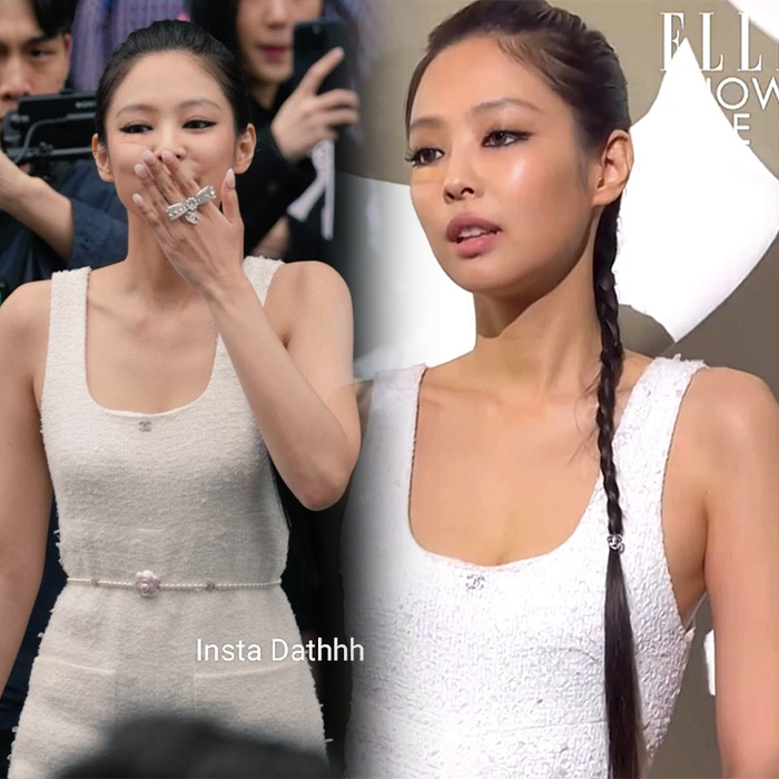BLACKPINKs Jennies Outfit at Chanels FW2324 Show Was All About  Simplicity  See Photos  Teen Vogue