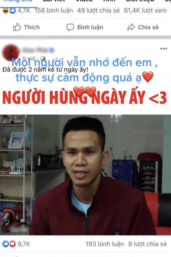  Người hùng Ngọc Mạnh xúc động vì mọi người vẫn còn nhớ tới anh sau 2 năm. (Ảnh: Ngọc Mạnh)