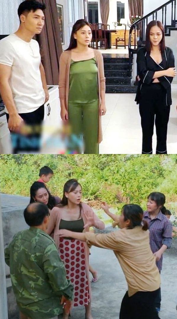 Từ váy áo đến đồ ngủ của Phương Oanh trên phim đều bị khán giả chê bai. (Ảnh: VFC)